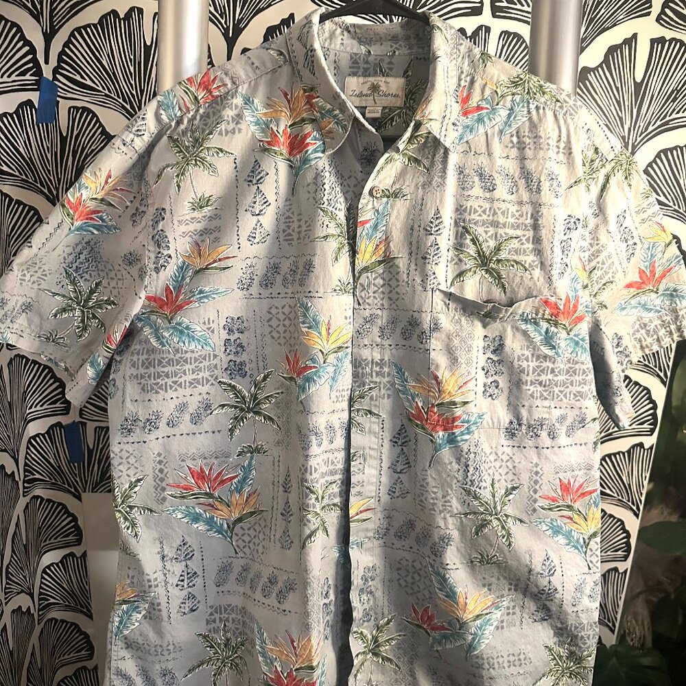 All cotton material Funky Tropical Beach/Derby Events Shirt.
